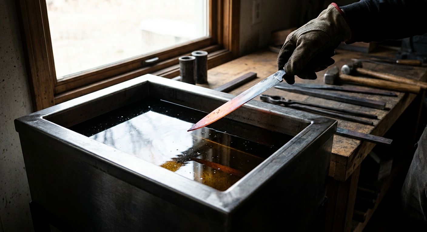 Quench tanks for knife makers