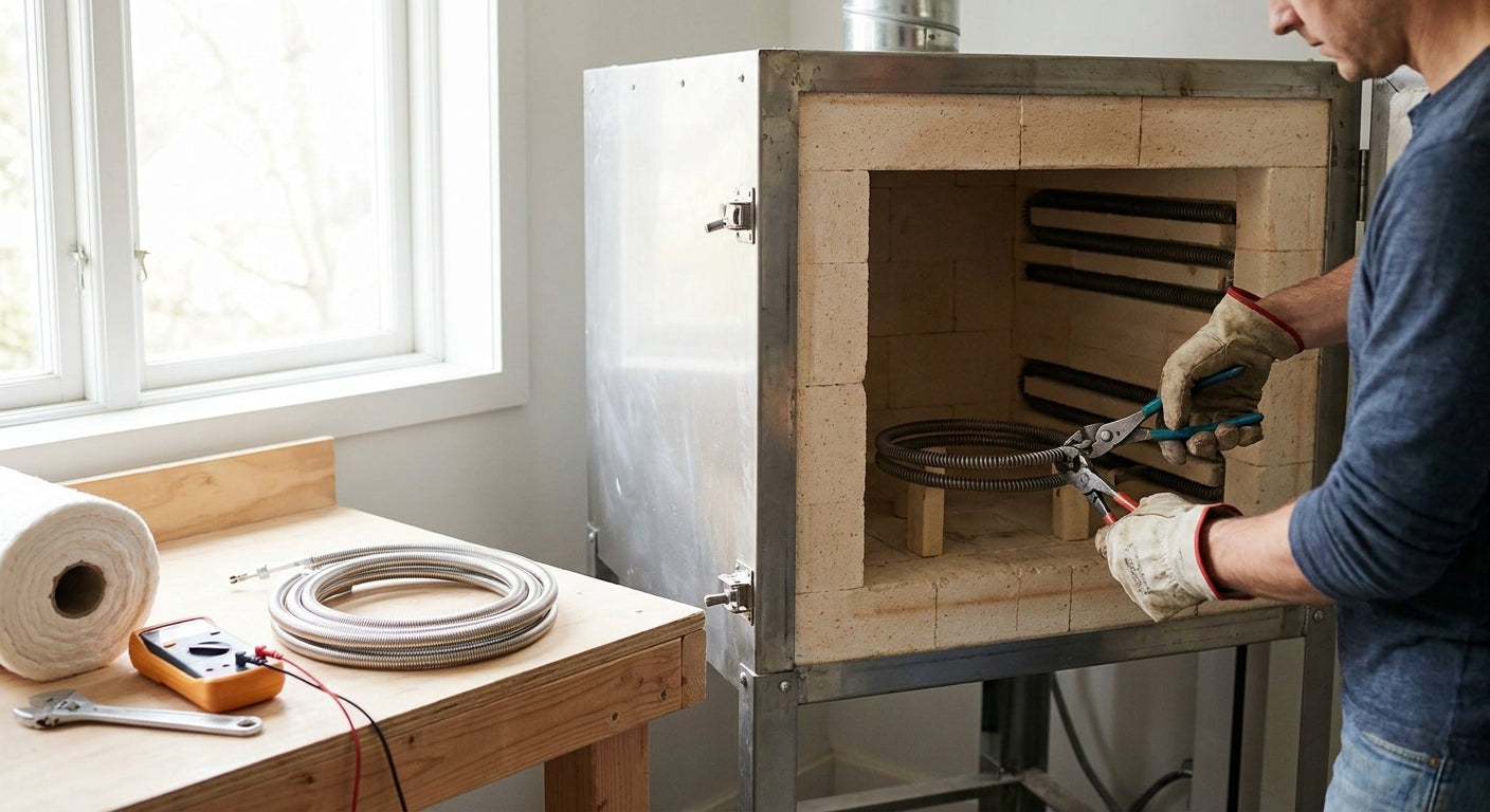 How to replace kiln elements