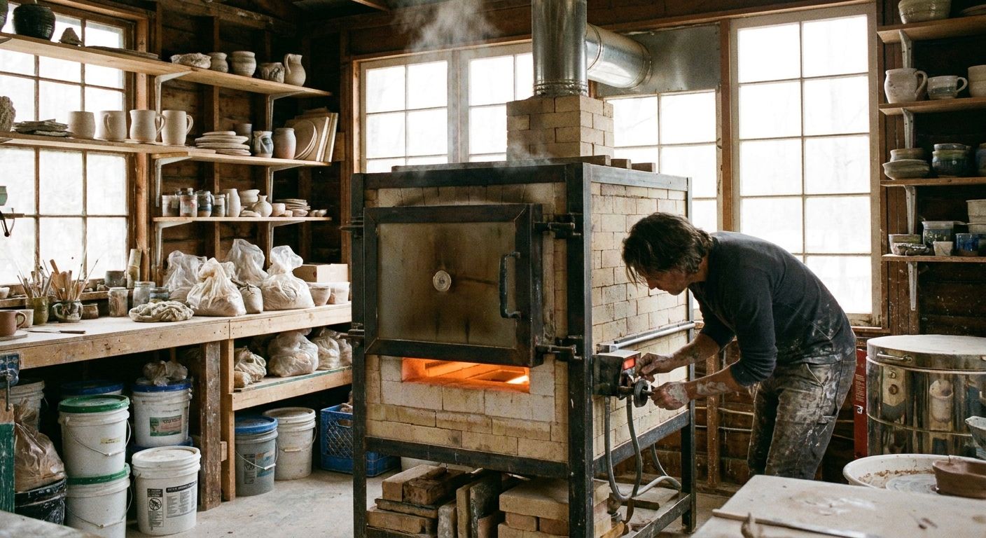 Gas kilns for high-fire stoneware studios