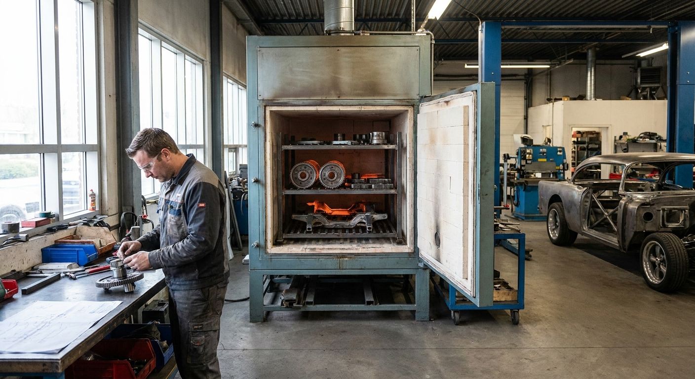 Heat treating ovens for custom automotive parts fabrication