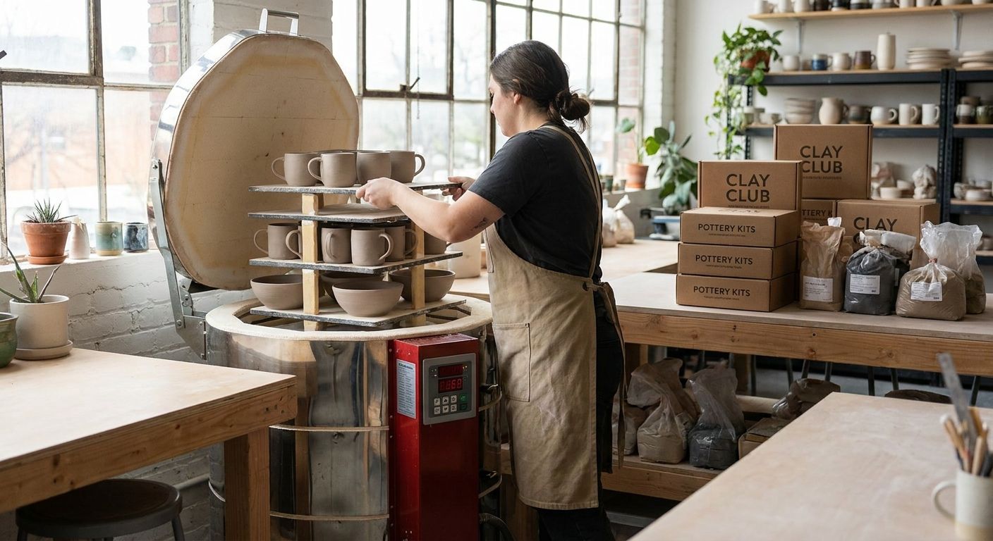Kilns for pottery subscription box and clay club businesses