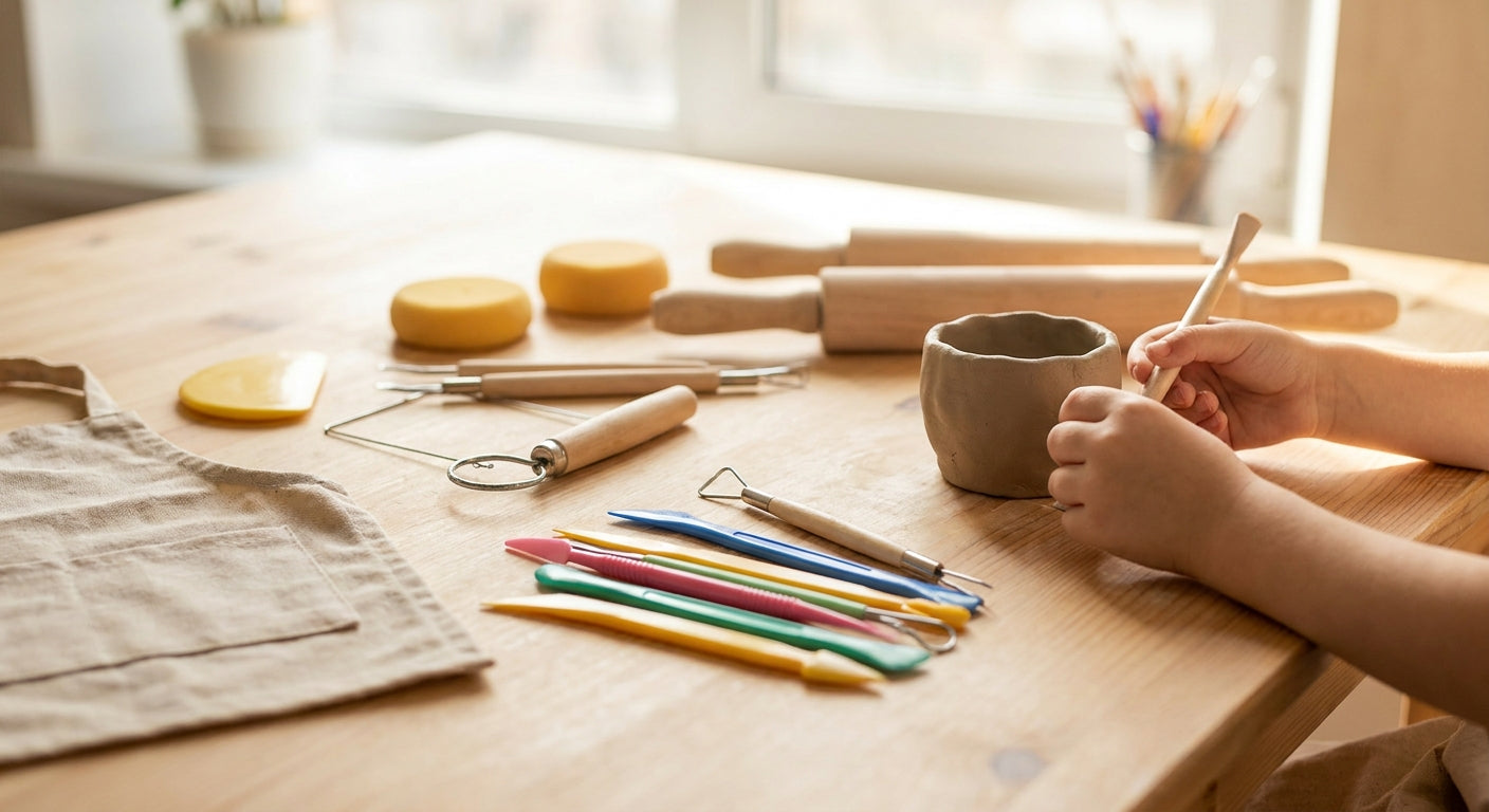 Pottery tools for kids and beginners