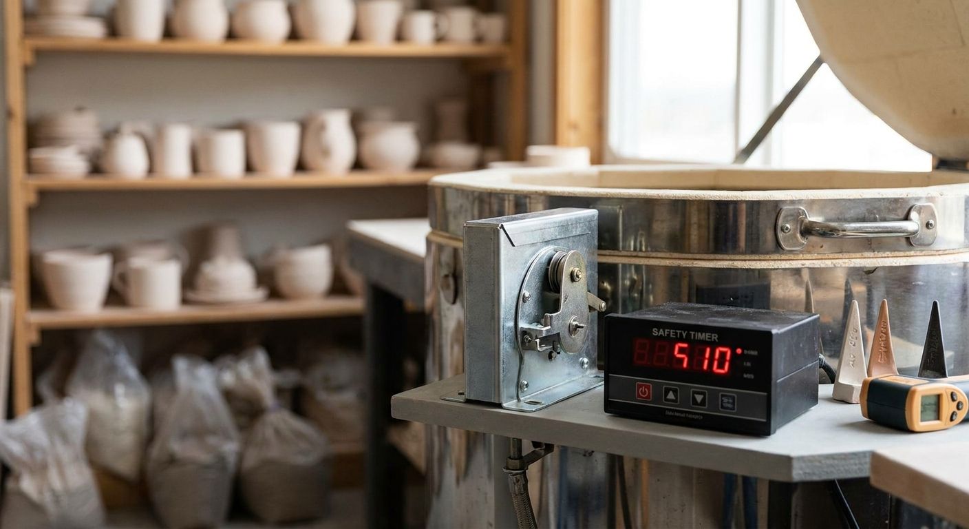 Kiln sitters and safety timers for unattended firing