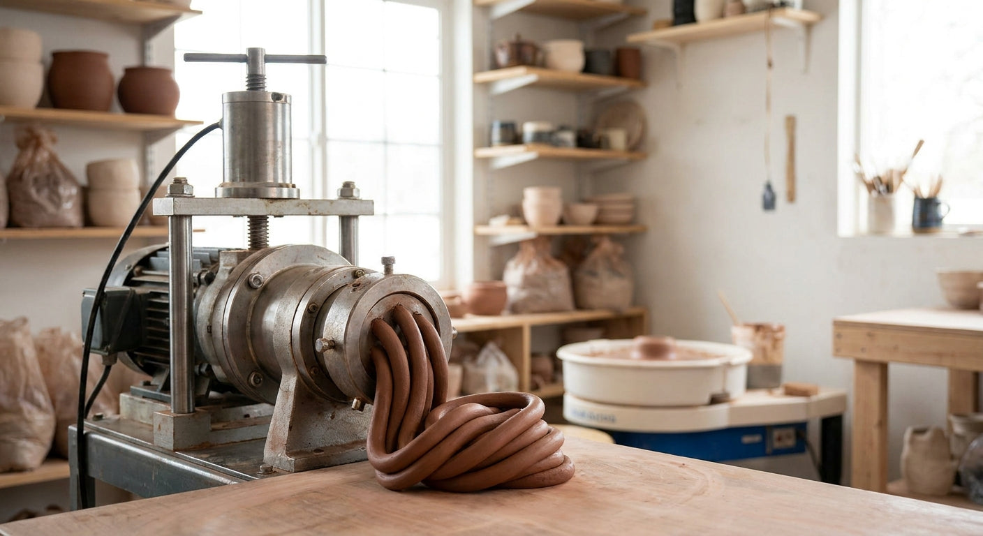Extruders for production pottery studios