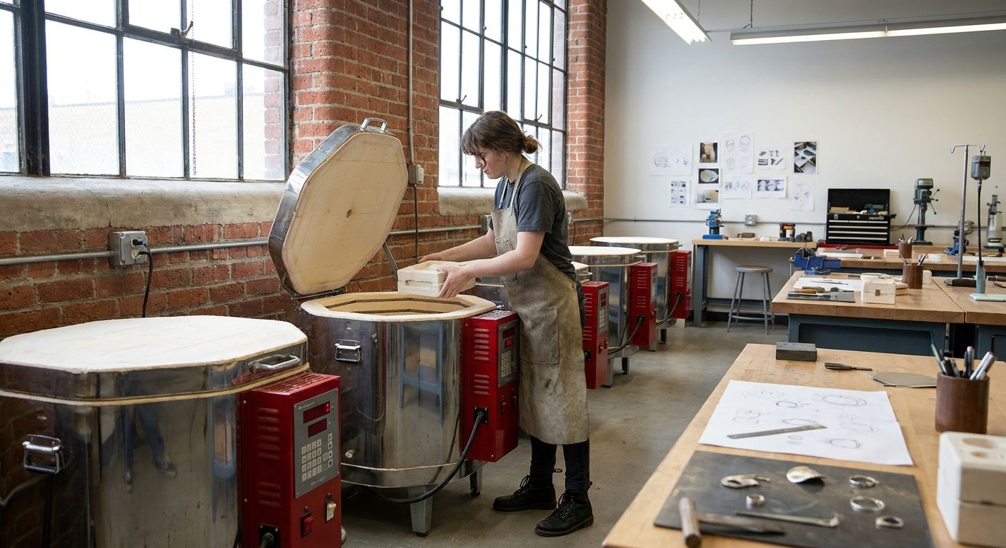 Kilns for university jewelry and metalsmithing departments
