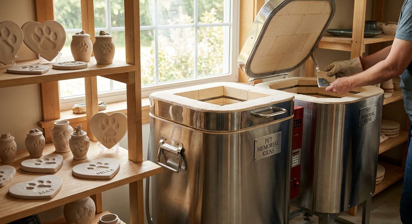 Kilns for pet memorial and keepsake ceramic makers