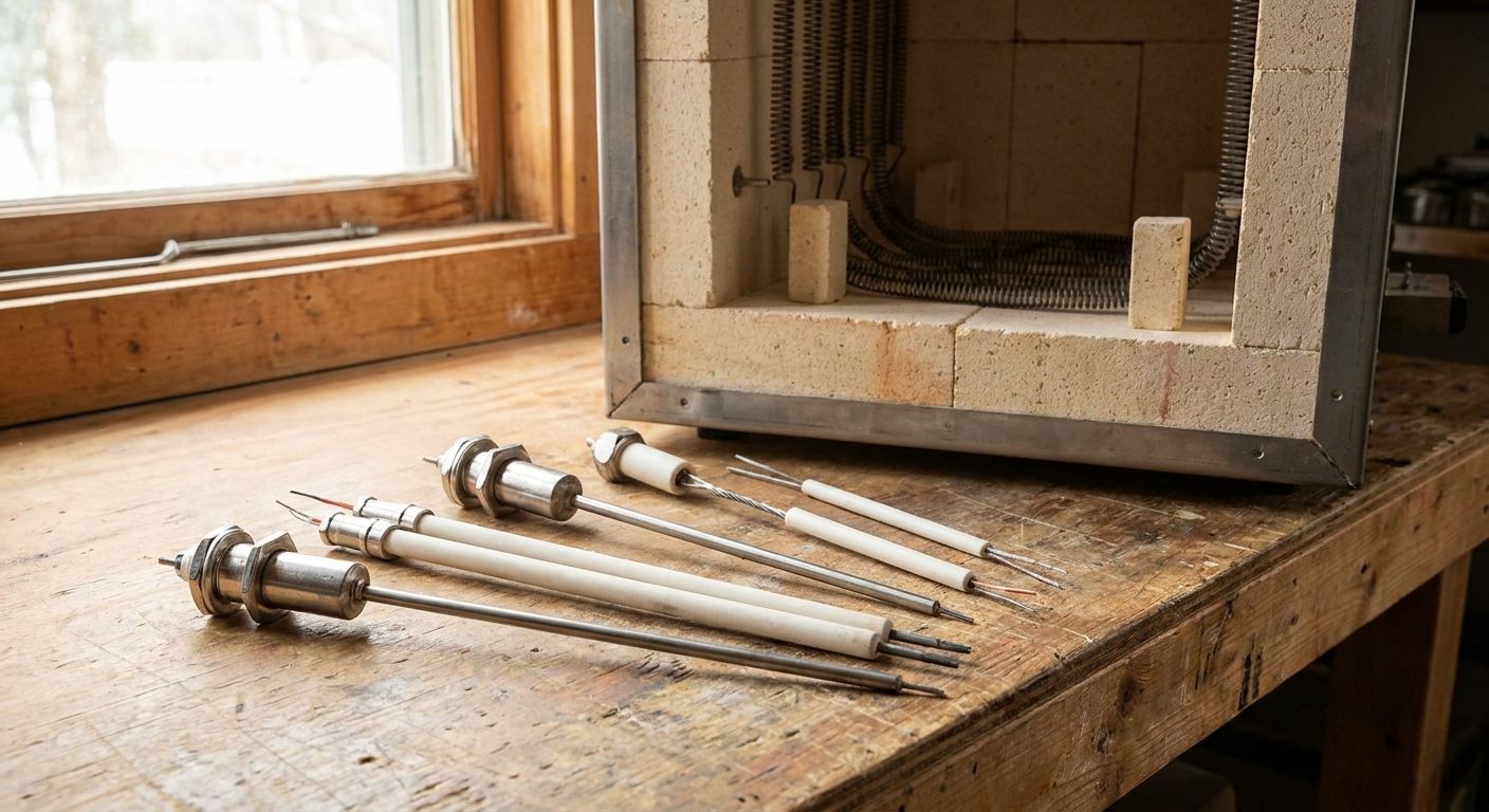 Replacement thermocouples for electric kilns