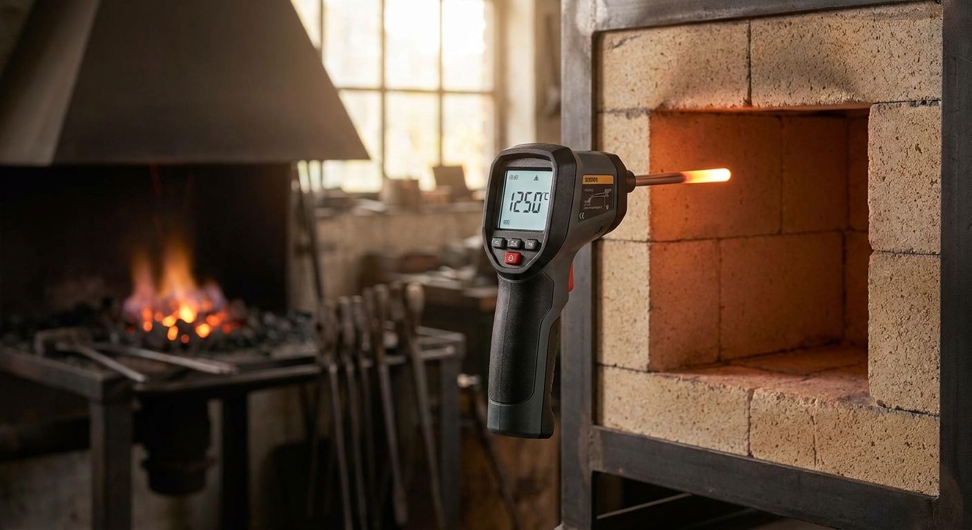 Digital pyrometers for kiln and forge monitoring