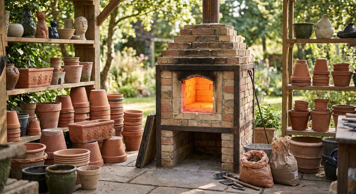Kilns for garden and outdoor terracotta pottery