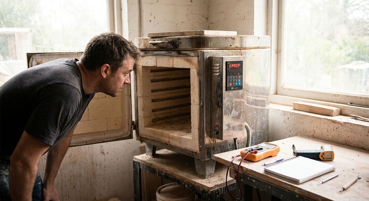 How to troubleshoot a kiln that won't reach temperature