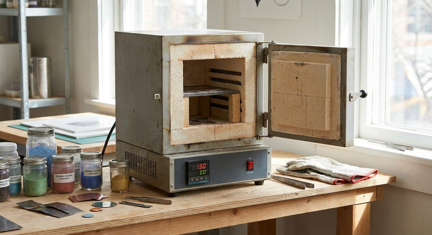 Kilns for enamel on metal artists