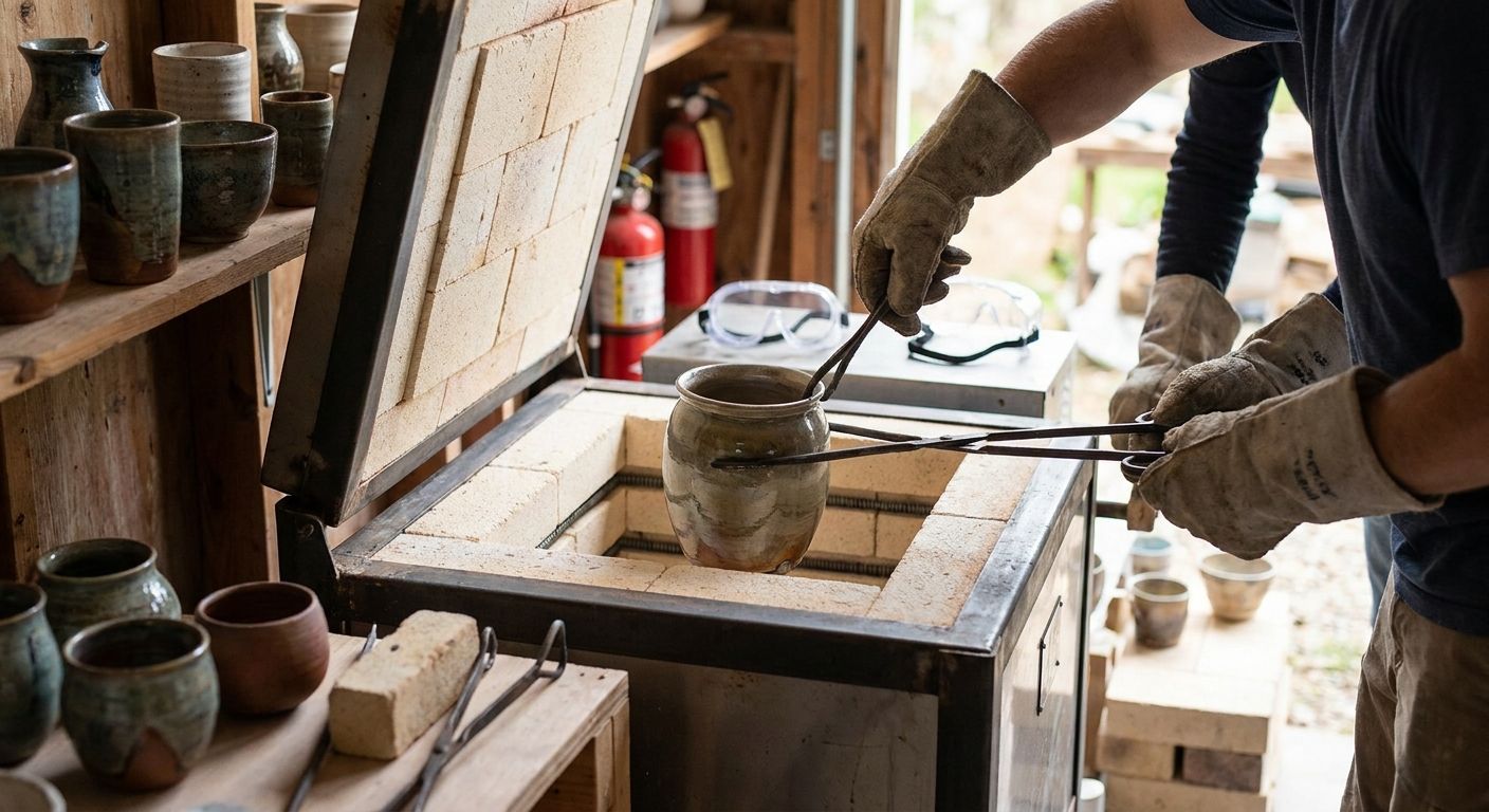 How to pack a kiln for raku firing safely