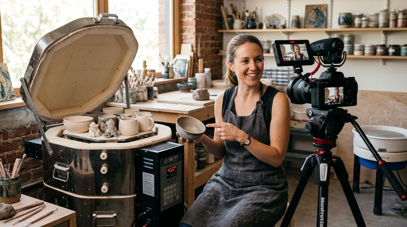 Kilns for pottery instructors creating online video courses