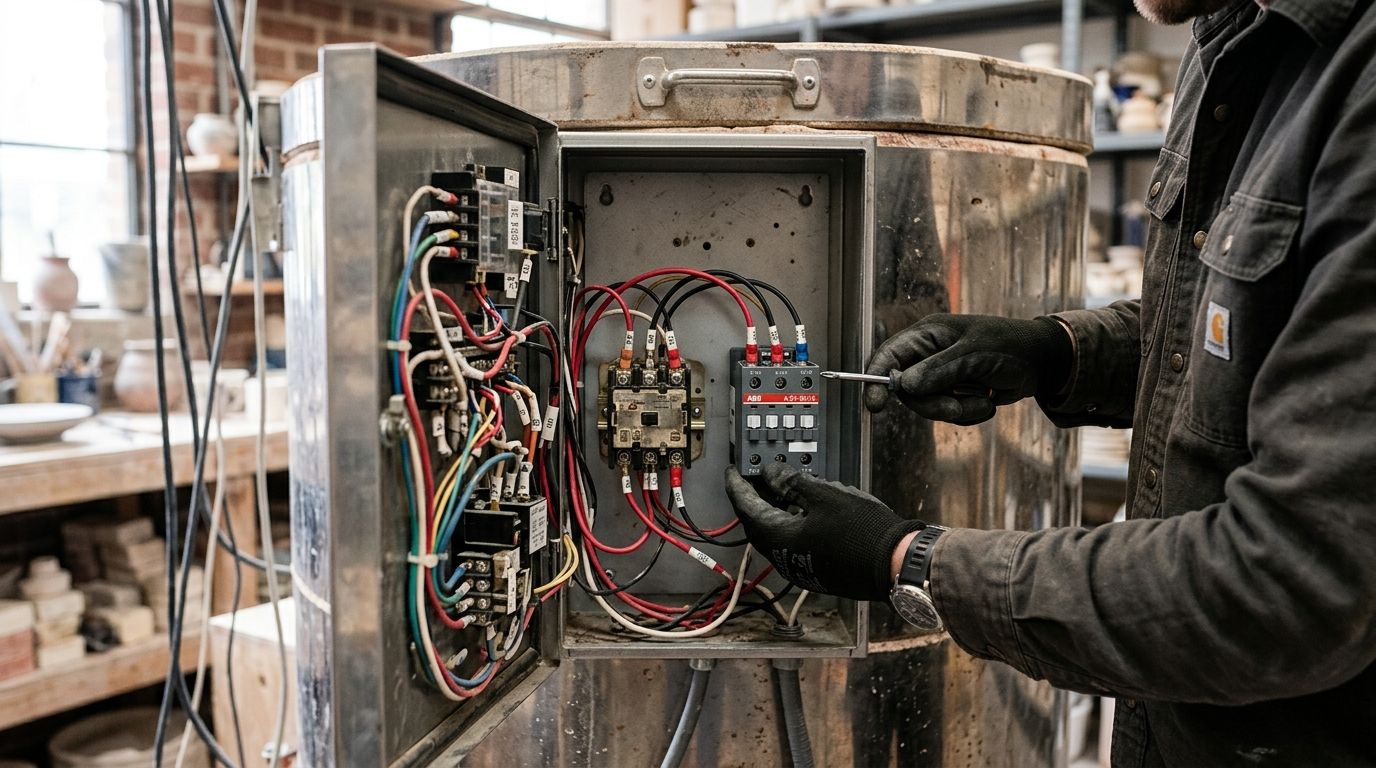 How to replace a kiln relay or contactor
