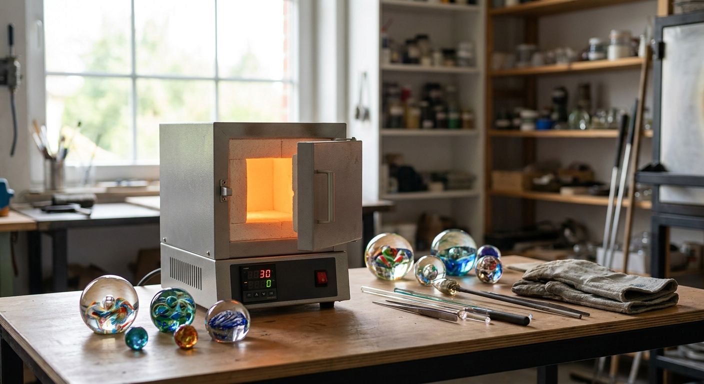 Kilns for glass marble and paperweight makers
