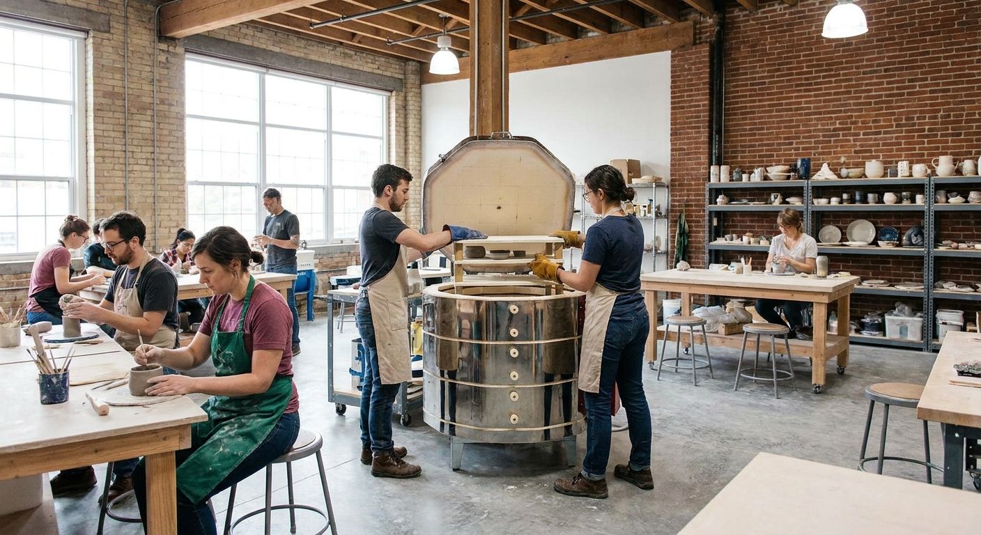 Kilns for makerspaces and shared fabrication labs