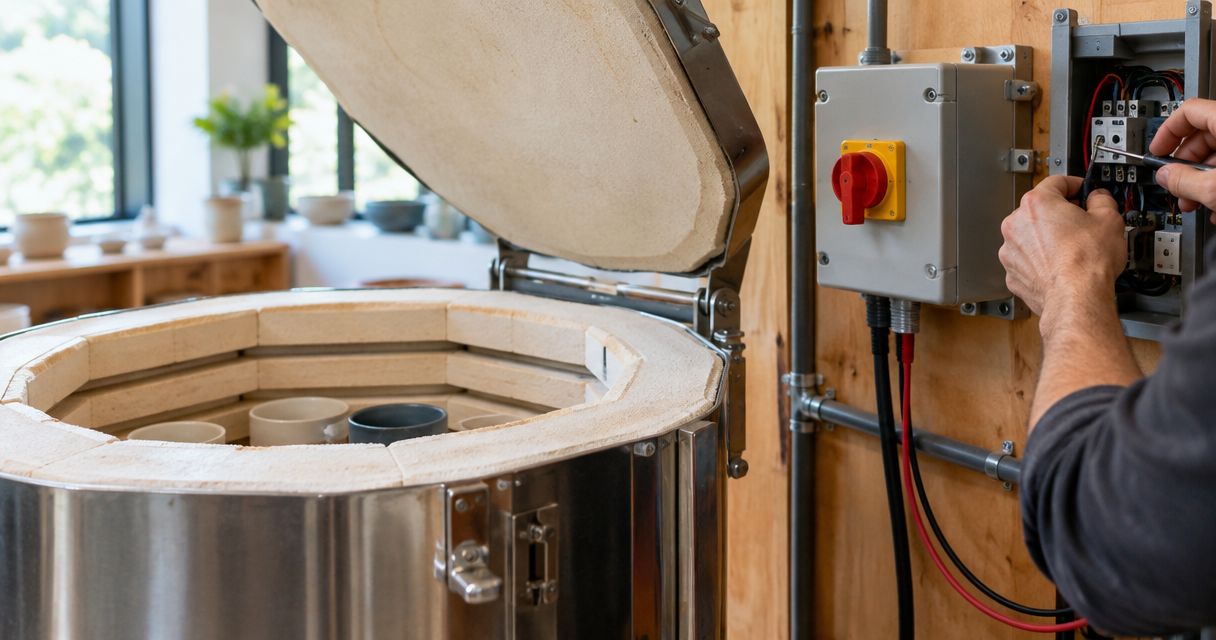 Automatically shut off your kiln when a safety device trips