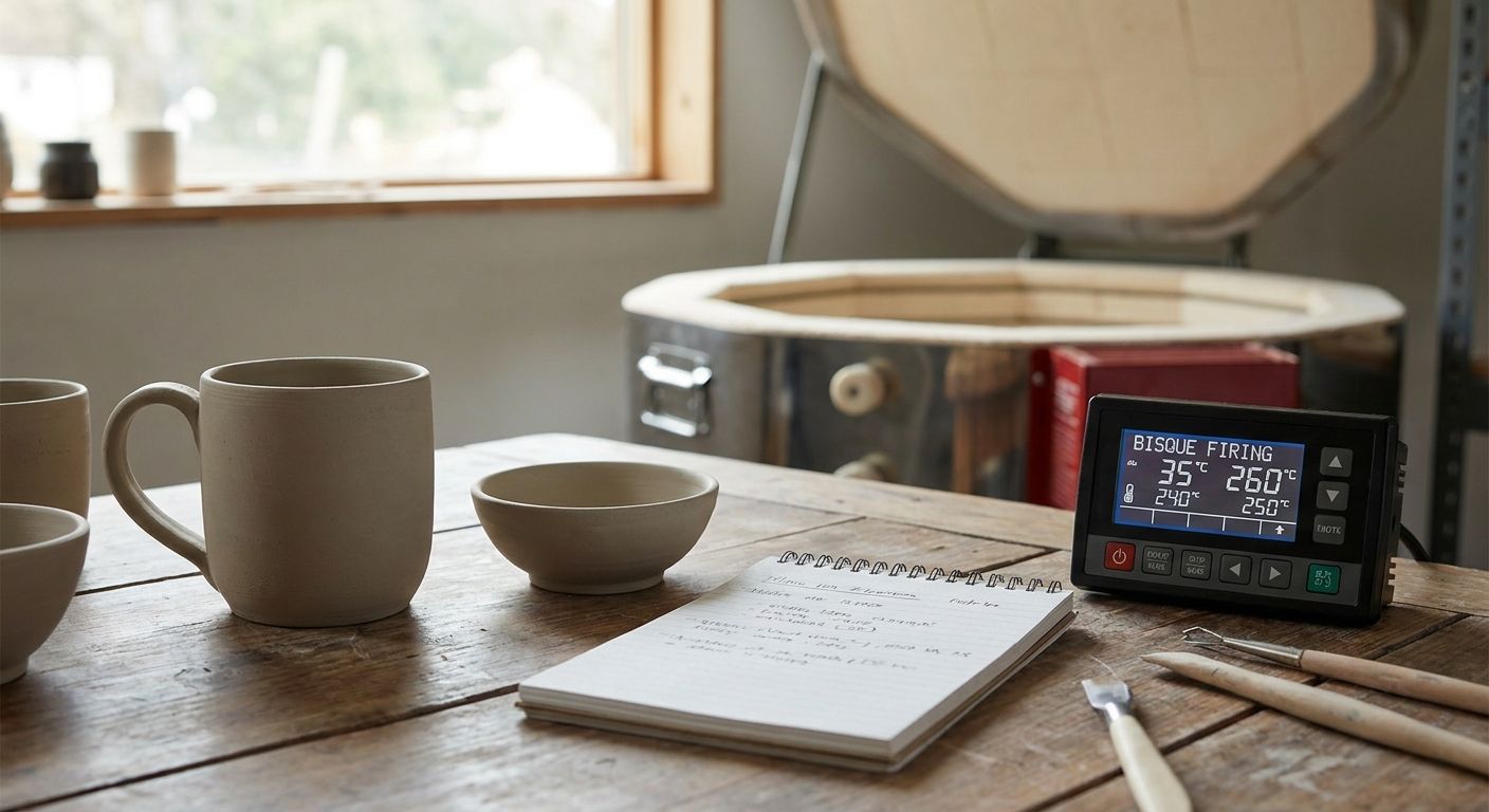How to build a bisque firing schedule for greenware