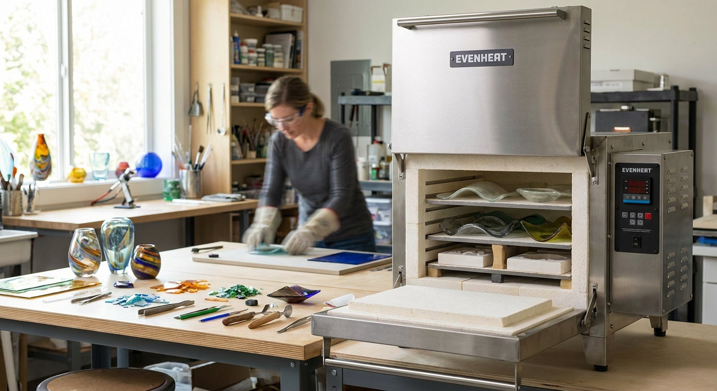 Evenheat kilns for glass artists