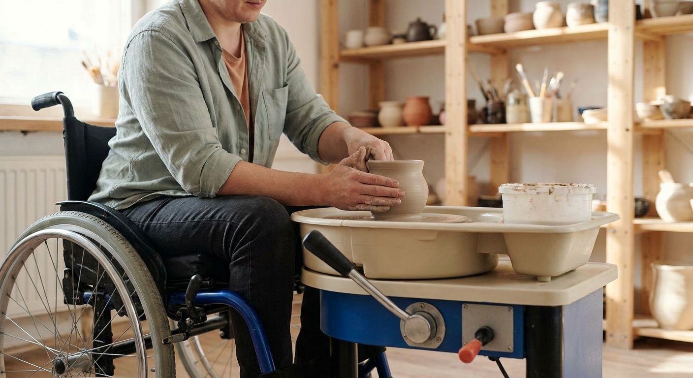 Best pottery wheels for potters with limited mobility