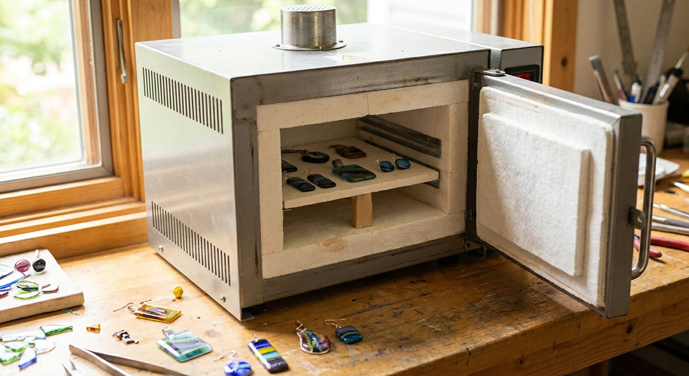 Glass fusing kilns for jewelry makers