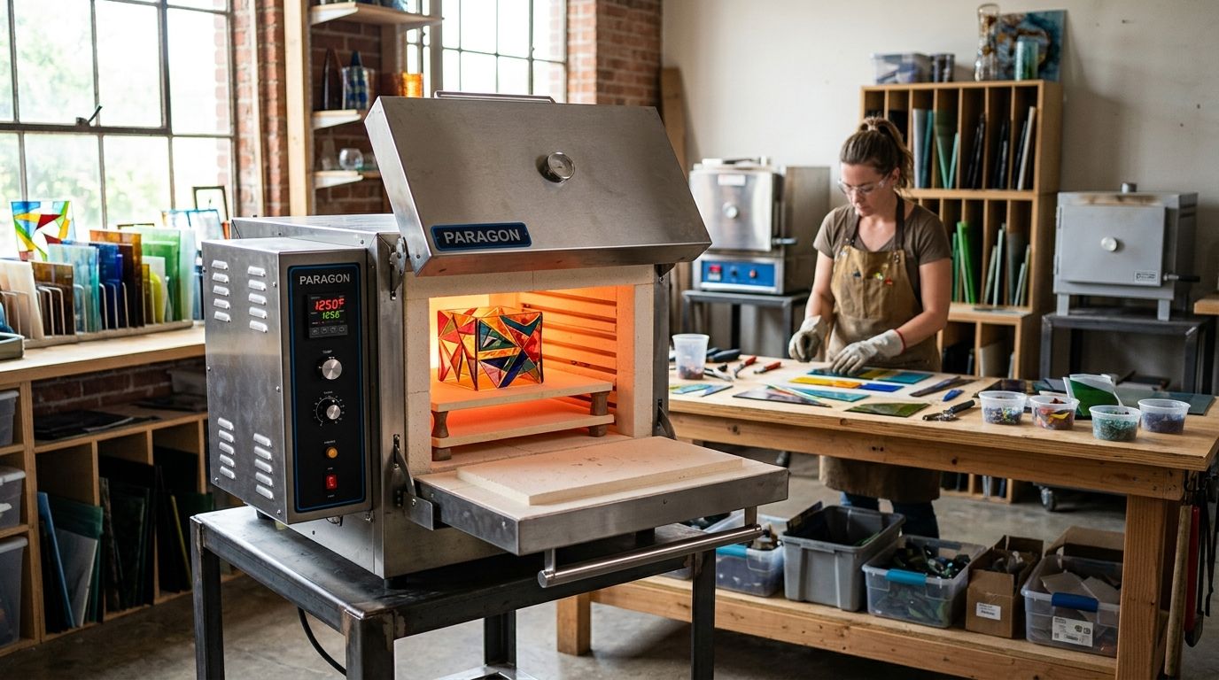 Paragon kilns for glass fusing studios