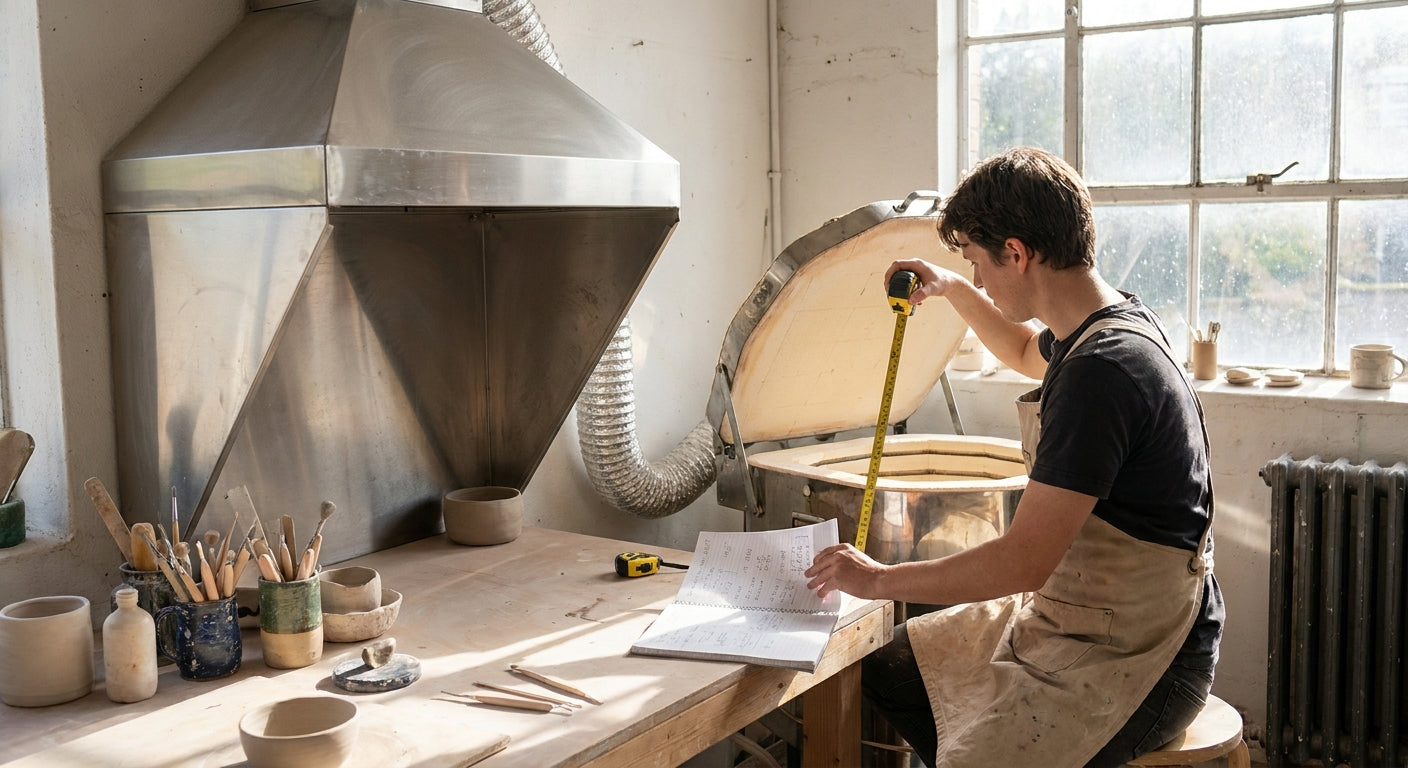 How to size a kiln vent for your studio