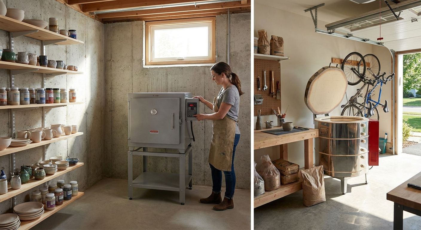 Kilns for basement and garage home studios