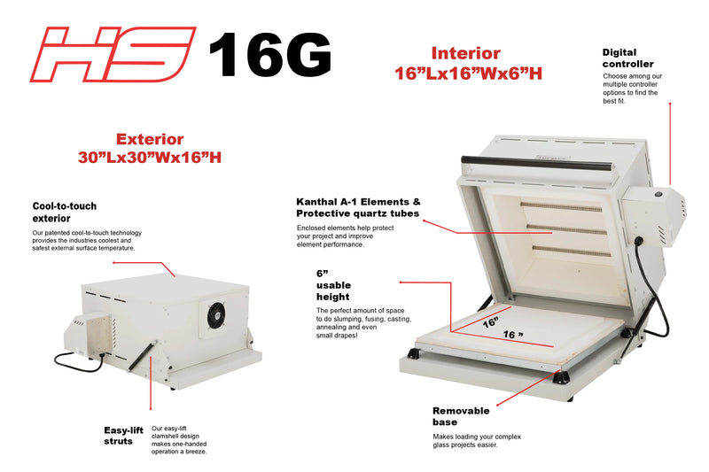 Hot Shot 16G - The Creativity Pro Glass Kiln